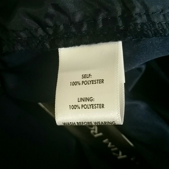 Capris Navy blue straight leg stretch Preppy Comfort Waist Pull On Pockets NEW - Picture 3 of 6